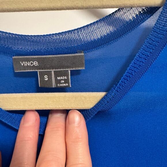 Sheer silk tunic top - Vince - Picture 7 of 8